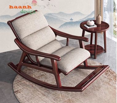 Ghế thư giãn đọc sách gỗ tự nhiên gia đình tiện ích GBB 012