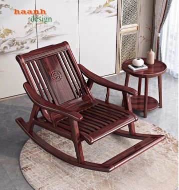 Ghế thư giãn đọc sách gỗ tự nhiên gia đình tiện ích GBB 012
