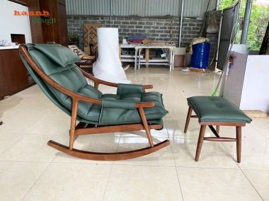 Ghế thư giãn đọc sách gỗ sồi tự nhiên sản phẩm cao cấp  GBB 007