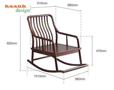 Ghế đọc sách thư giãn gỗ óc chó tự nhiên gia đình GBB 013