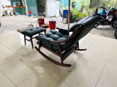 Ghế thư giãn đọc sách gỗ sồi tự nhiên sản phẩm cao cấp  GBB 007