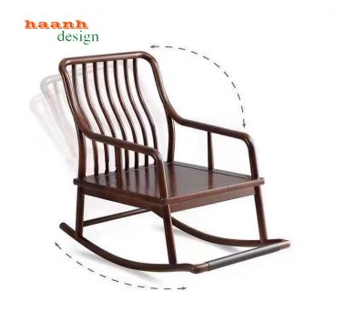 Ghế đọc sách thư giãn gỗ óc chó tự nhiên gia đình GBB 013