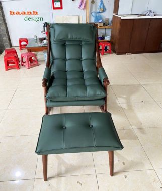 Ghế thư giãn đọc sách gỗ sồi tự nhiên sản phẩm cao cấp  GBB 007