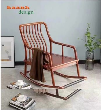 Ghế đọc sách thư giãn gỗ óc chó tự nhiên gia đình GBB 013