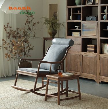 Ghế thư giãn gỗ óc chó tự nhiên GBB 003