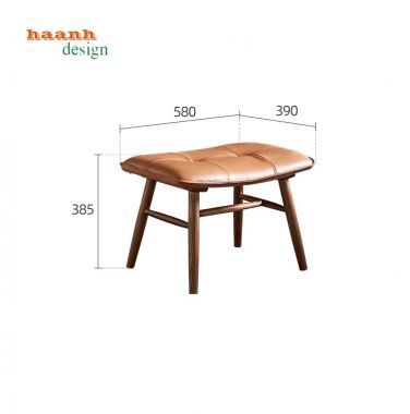 Ghế đọc sách thư giãn gỗ tự nhiên độc đáo và chất lượng GBB 006 