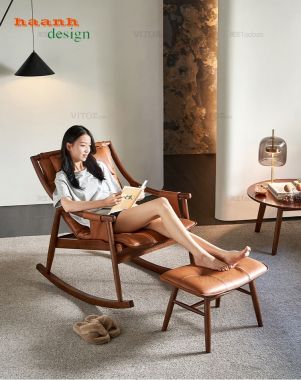 Ghế đọc sách thư giãn gỗ tự nhiên độc đáo và chất lượng GBB 006 