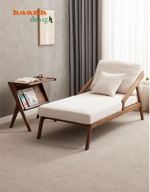 Giường thư giãn đọc sách gỗ sồi tự nhiên gia đình GBB 011
