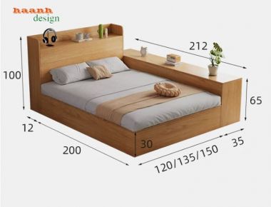 Giường gỗ cho trẻ em đẹp giá tốt xu hướng mới nhất-GDC 006