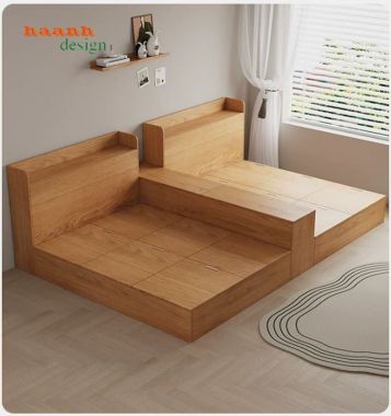 Giường gỗ cho trẻ em đẹp giá tốt xu hướng mới nhất-GDC 006