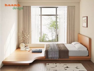 Mẫu giường gỗ công nghiệp bền đẹp xu hướng 2026-GNH 008