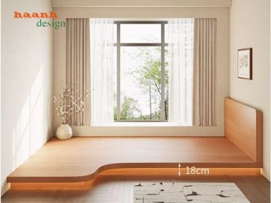 Mẫu giường gỗ công nghiệp bền đẹp xu hướng 2026-GNH 008