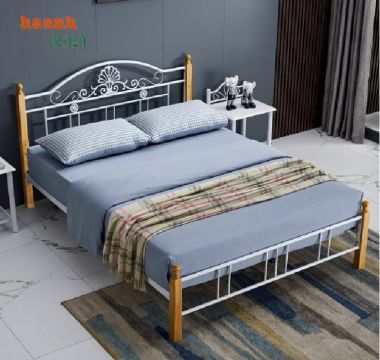 Giường ngủ sắt mỹ thuật đẹp – Đậm phong cách châu Âu-GNS 006