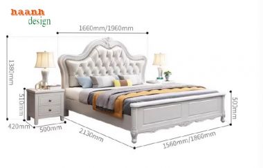 Giường Ngủ Tân Cổ Điển Chọn Lựa Đẹp Cho Không Gian Sống-GGC 011