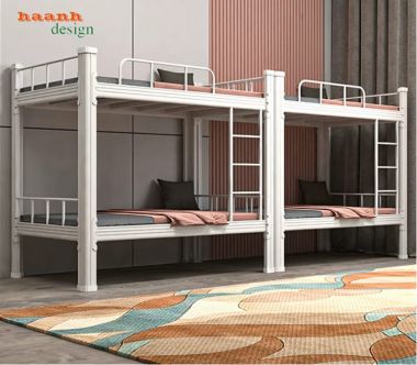 Giường tầng sắt 2 tầng linh hoạt, tiết kiệm diện tích - GTS 007