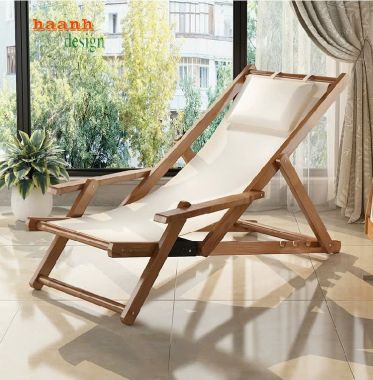 Ghế tắm nắng hồ bơi gỗ - Lựa chọn cho không gian thư giãn-GTT 008