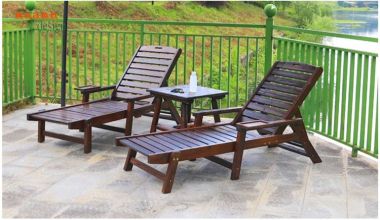 Giới thiệu các mẫu giường tắm nắng bằng gỗ hiện đại-GTT 006