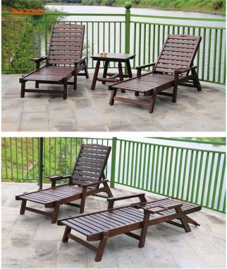 Giới thiệu các mẫu giường tắm nắng bằng gỗ hiện đại-GTT 006