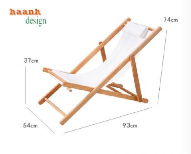 Tận hưởng không gian với ghế thư giãn hồ bơi gỗ teak-GTT 007