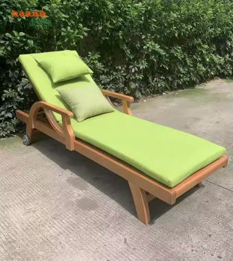 Giường gỗ thư giãn hồ bơi - Không gian lý tưởng cho mùa hè-GTT 010