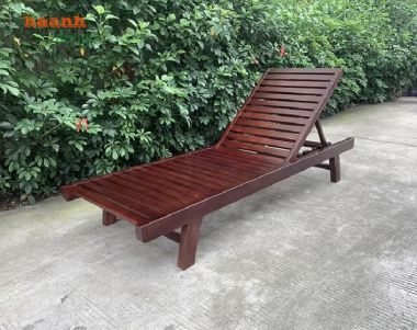 Giường xếp thư giãn gỗ Teak – Đẹp, tiện lợi, bền bỉ-GTT 015
