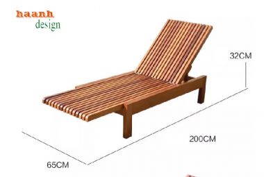 Giường Tắm Nắng Hồ Bơi Cao Cấp Cho Biệt Thự & Resort-GTT 013