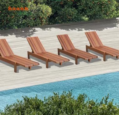 Giường Tắm Nắng Hồ Bơi Cao Cấp Cho Biệt Thự & Resort-GTT 013