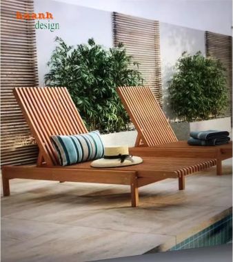 Giường Tắm Nắng Hồ Bơi Cao Cấp Cho Biệt Thự & Resort-GTT 013