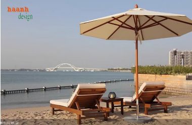 Giường thư giãn hồ bơi gỗ teak Sự lựa chọn hoàn hảo-GTT 009