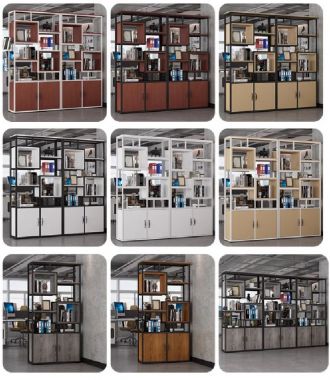 Kệ bày đồ sắt gỗ - Giải pháp hoàn hảo cho không gian hiện đại-KTS 010