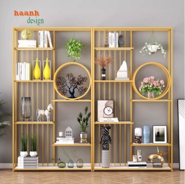 Tạo Điểm Nhấn Không Gian Với Kệ Sắt Bày Đồ Trang Trí Đẹp-KTS 013