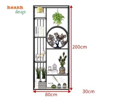 Tạo Điểm Nhấn Không Gian Với Kệ Sắt Bày Đồ Trang Trí Đẹp-KTS 013