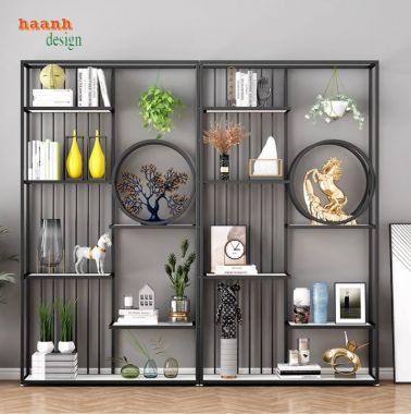 Tạo Điểm Nhấn Không Gian Với Kệ Sắt Bày Đồ Trang Trí Đẹp-KTS 013
