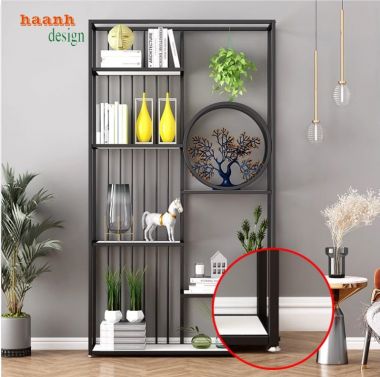 Tạo Điểm Nhấn Không Gian Với Kệ Sắt Bày Đồ Trang Trí Đẹp-KTS 013