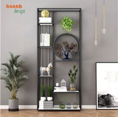 Tạo Điểm Nhấn Không Gian Với Kệ Sắt Bày Đồ Trang Trí Đẹp-KTS 013