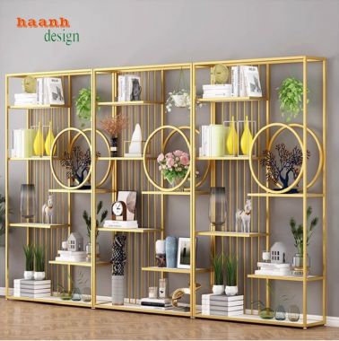 Tạo Điểm Nhấn Không Gian Với Kệ Sắt Bày Đồ Trang Trí Đẹp-KTS 013