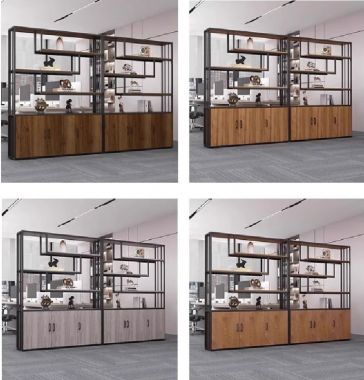 Kệ sắt gỗ bày đồ trang trí – Giải pháp decor hiện đại-KTS 015