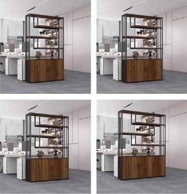 Kệ sắt gỗ bày đồ trang trí – Giải pháp decor hiện đại-KTS 015