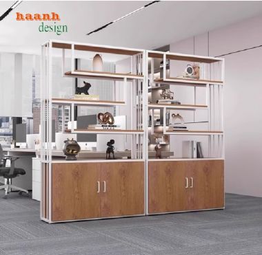 Kệ sắt gỗ bày đồ trang trí – Giải pháp decor hiện đại-KTS 015