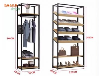 Mẫu Kệ Treo Quần Áo Bằng Sắt Đẹp, Đa Năng, Giá Tốt-KST 007