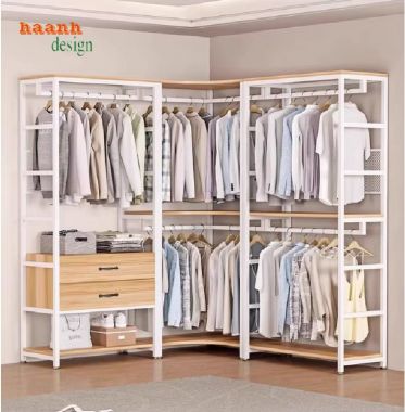 Thiết Kế Kệ Treo Quần Áo Bằng Sắt Đẹp – Bền – Đa Năng-KST 006