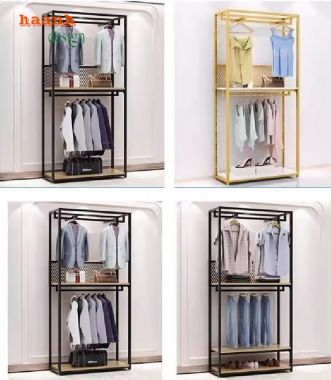 Mẫu Kệ Treo Quần Áo Bằng Sắt Đẹp, Đa Năng, Giá Tốt-KST 007