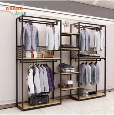 Mẫu Kệ Treo Quần Áo Bằng Sắt Đẹp, Đa Năng, Giá Tốt-KST 007