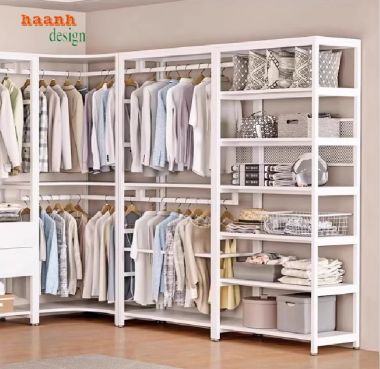 Thiết Kế Kệ Treo Quần Áo Bằng Sắt Đẹp – Bền – Đa Năng-KST 006