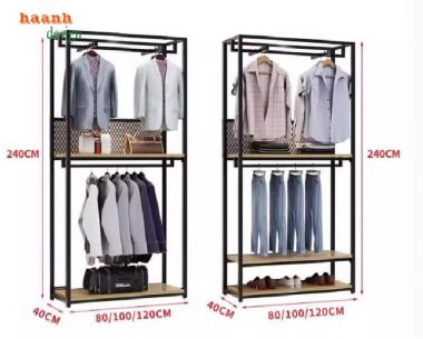 Mẫu Kệ Treo Quần Áo Bằng Sắt Đẹp, Đa Năng, Giá Tốt-KST 007