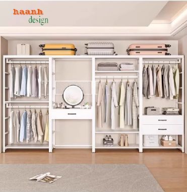 Thiết Kế Kệ Treo Quần Áo Bằng Sắt Đẹp – Bền – Đa Năng-KST 006