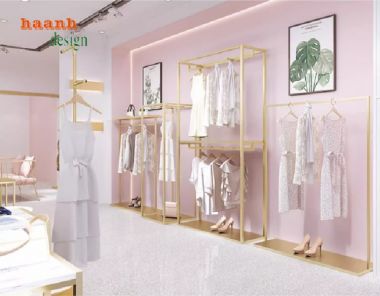 Kệ sắt treo quần áo thời trang cao cấp – Thiết kế theo yêu cầu-KST 005
