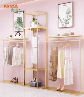 Kệ sắt treo quần áo thời trang cao cấp – Thiết kế theo yêu cầu-KST 005