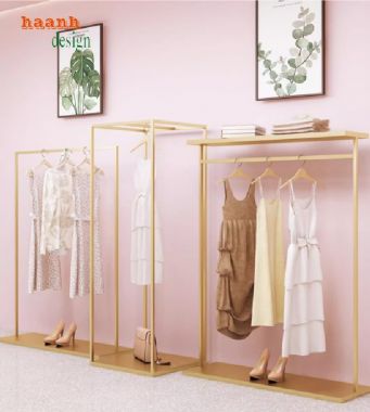 Kệ sắt treo quần áo thời trang cao cấp – Thiết kế theo yêu cầu-KST 005