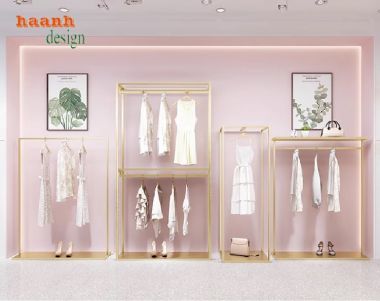 Kệ sắt treo quần áo thời trang cao cấp – Thiết kế theo yêu cầu-KST 005